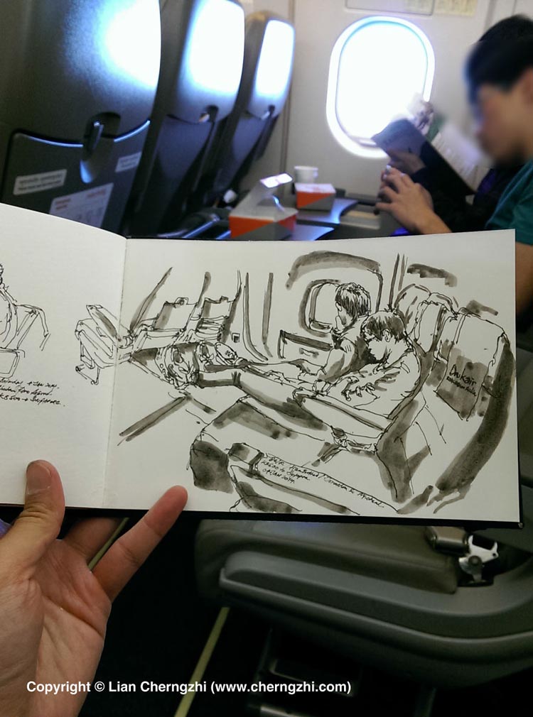 Travel Sketches by Cherngzhi Lian