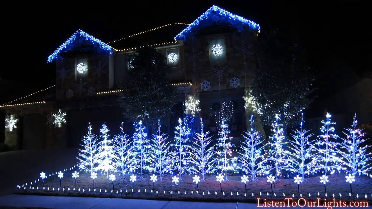 An Elaborate and Stunning Christmas Light Display Set to the Song 'Let