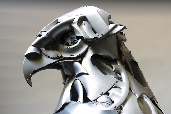 Metallic Animal Sculptures by Ptolemy Elrington
