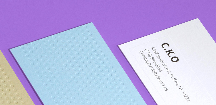 New Letterpress Business Cards by MOO