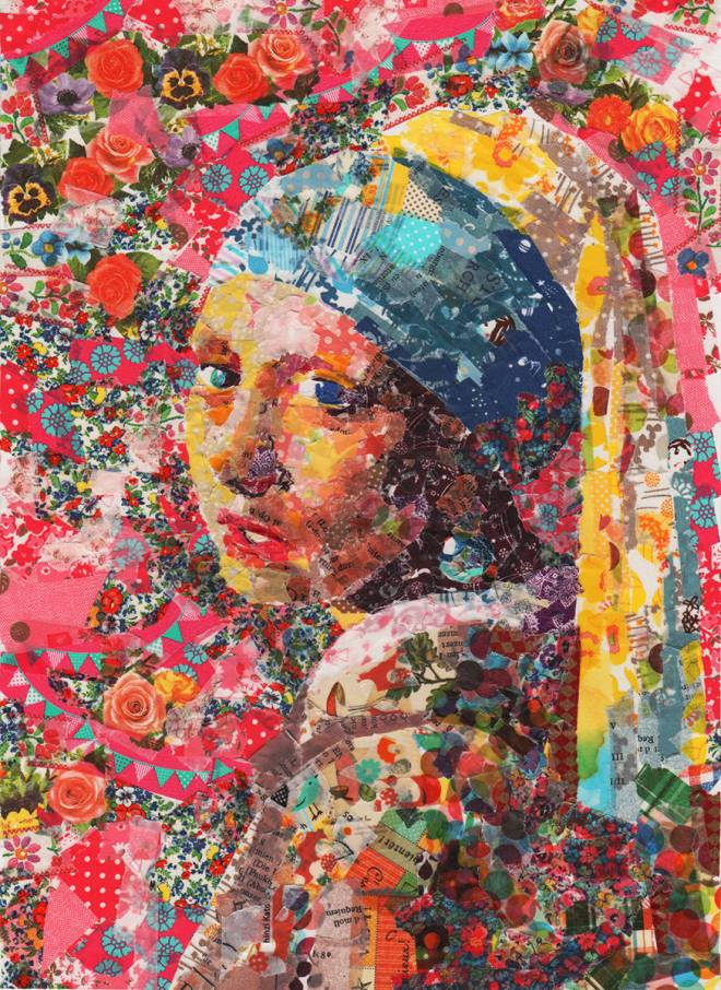 Classic Paintings Recreated with Masking Tape