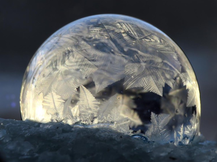 Photos of Frozen Soap Bubbles by Cheryl Johnson