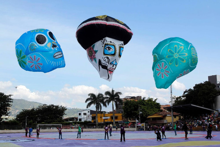 The 14th Annual Solar Balloon Festival in Envidago, Colombia