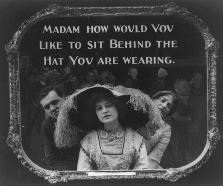 Silent Movie Theater Etiquette Slides 1912