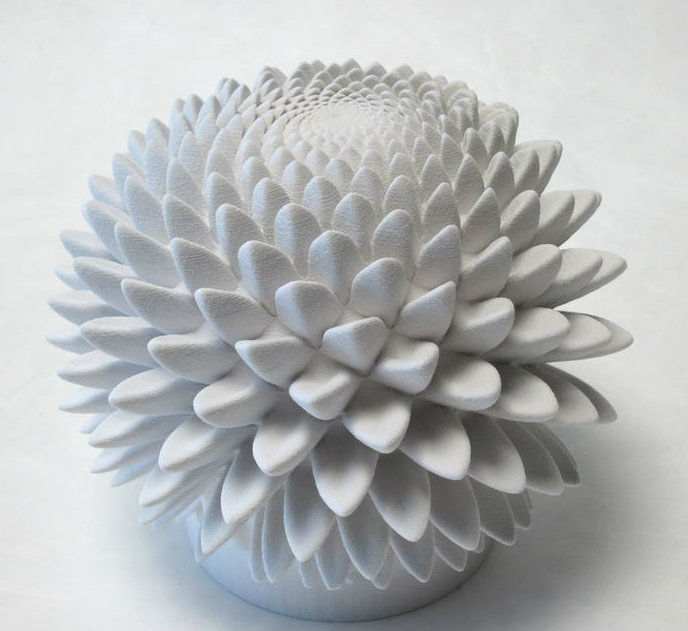 3D-Printed Fibonacci Zoetrope Sculptures by John Edmark