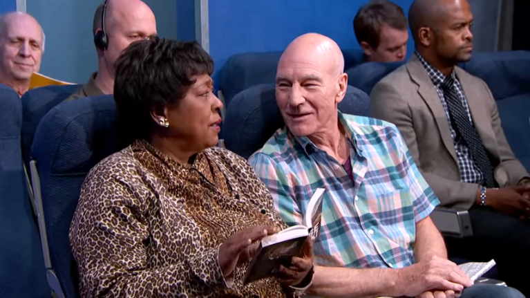 Patrick Stewart Annoying People on the Plane