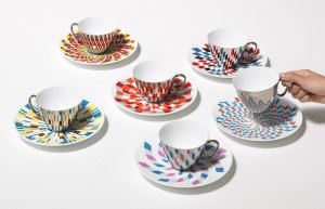 Reflective Cups and Saucer