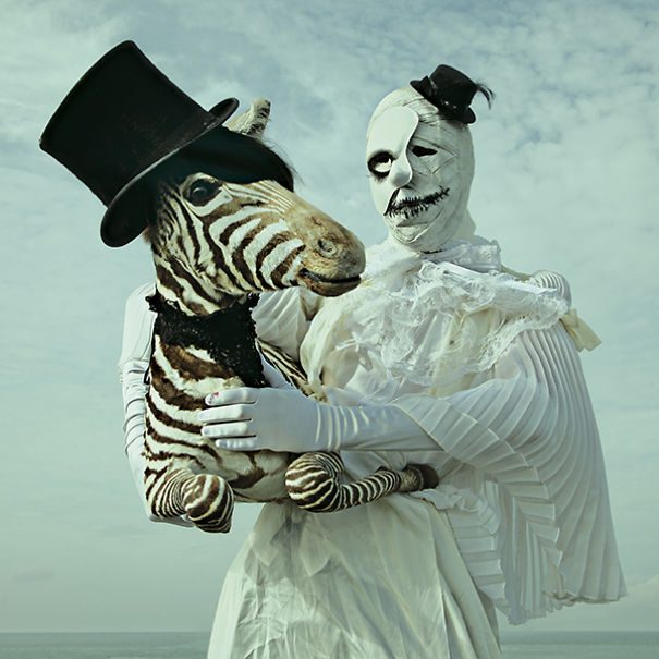 Wounderland Surreal Portraits With Taxidermy by Mothmeister