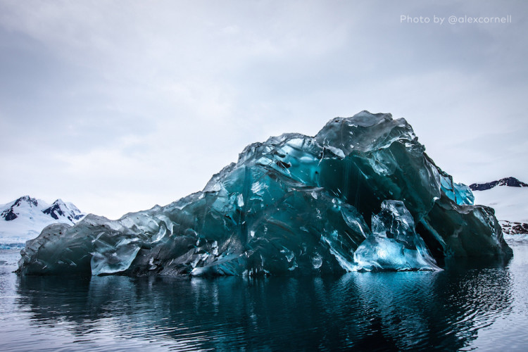 Photos of an Upside Down Iceberg by Alex Cornell