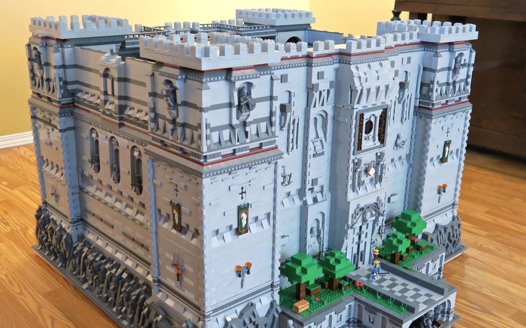 An Impressive Lego Minecraft Castle Built Out Of Over 20000 Blocky