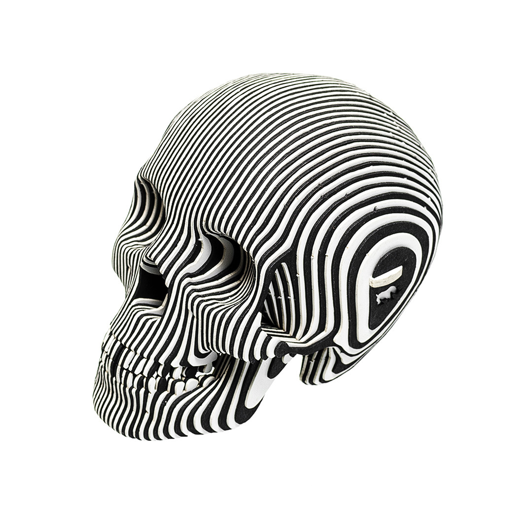 A Build Your Own Human Skull Sculpture Made Of Laser Cut Cardboard   Bw Skull  21482.1410920052.1280.1280 