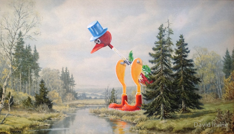Pop Culture Character Thrift Store Paintings