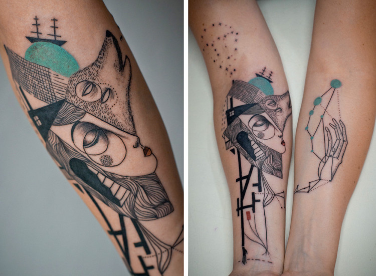 Dreamlike Illustration Art Tattoos by Expanded Eye