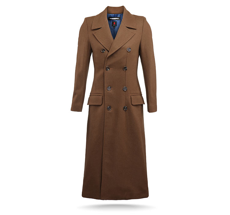 Doctor Who Tenth Doctor Brown Full Length Coat Licensed BBC Costume Coat 