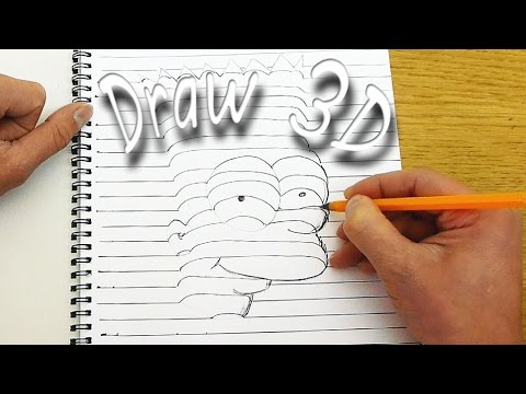 How To Draw 3d Objects That Appear To Be Coming Off Of The Paper