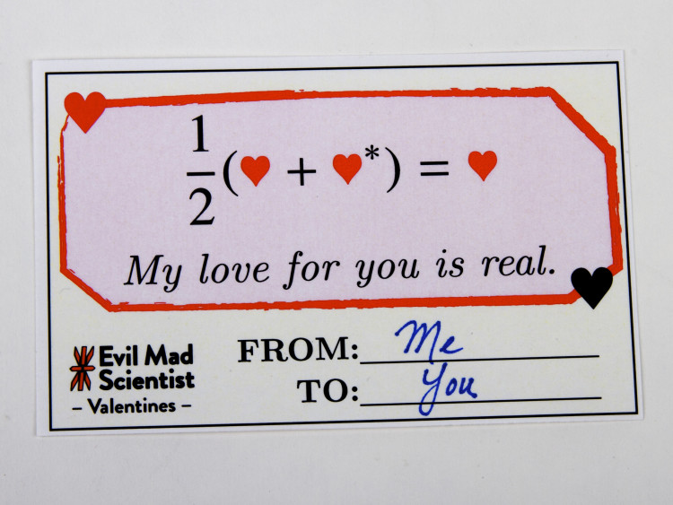 Math and Science Equation Valentines by Evil Mad Scientist