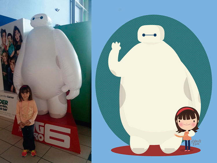 Artist Turns Cute Photos of Children Into Adorable Cartoon Characters