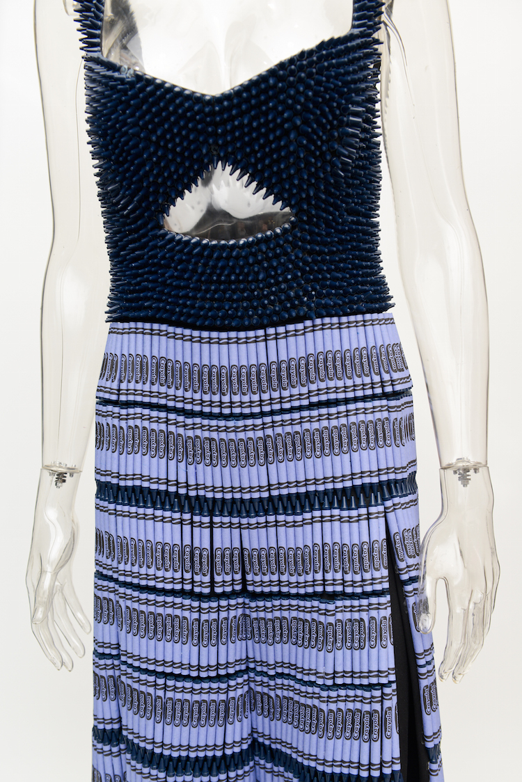 Designers Fashion Brightly Colored Clothing Out of Crayola Crayons for