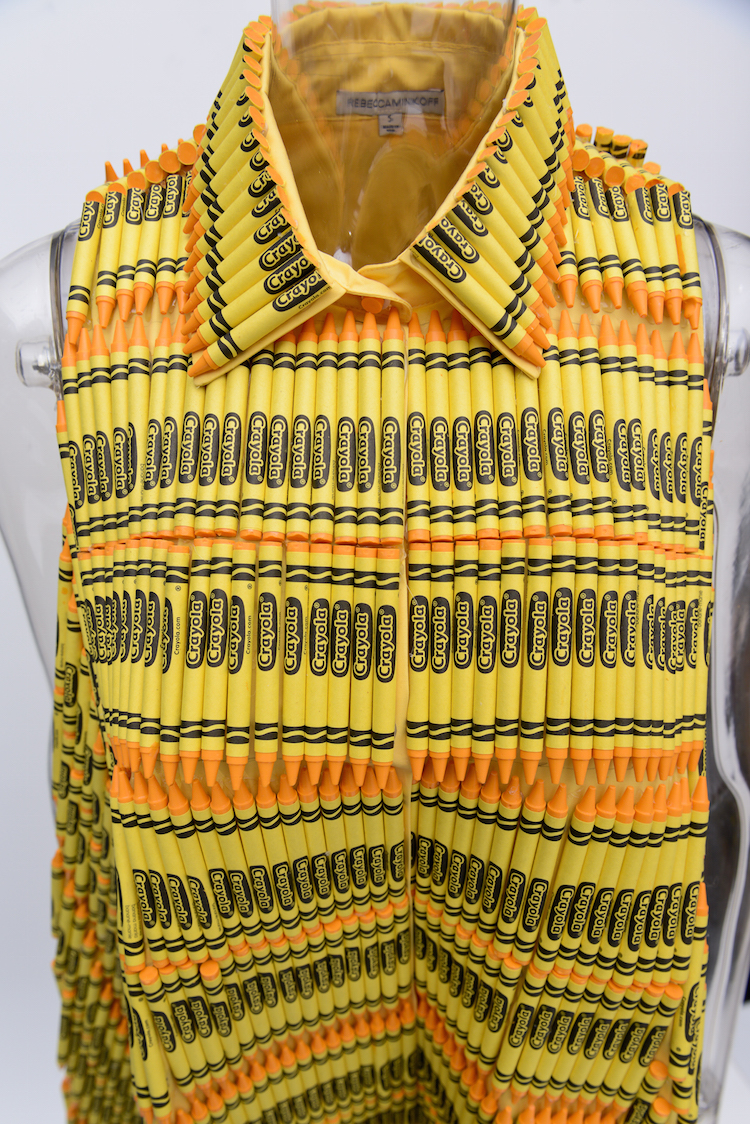 Designers Fashion Brightly Colored Clothing Out of Crayola Crayons for