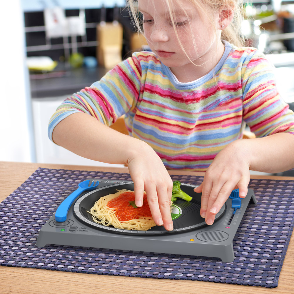 Dinner Dj An Interactive Dinner Set For Kids That Emulates A Record