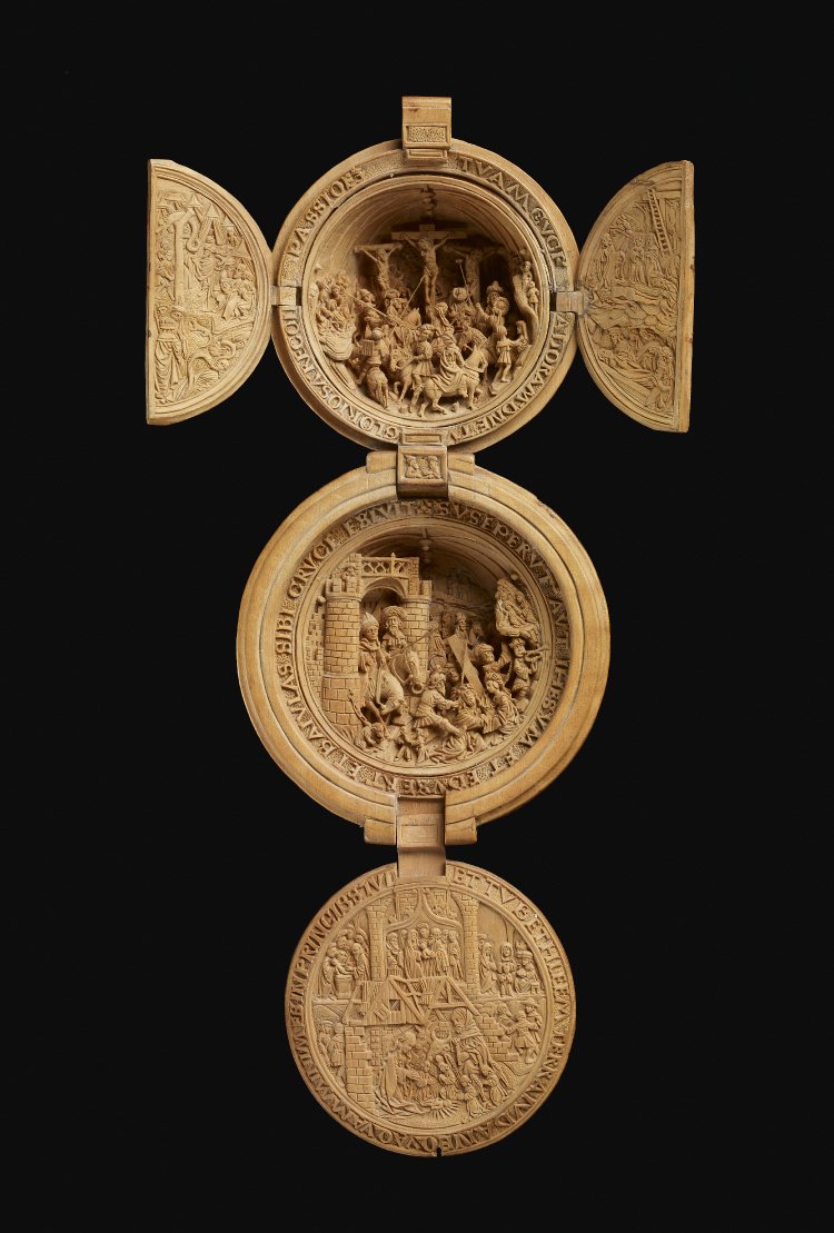 Prayer Nut Rosary Bead Religious Carving