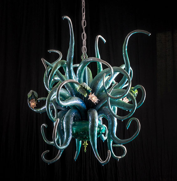 Octopus Chandeliers by Adam Wallacavage