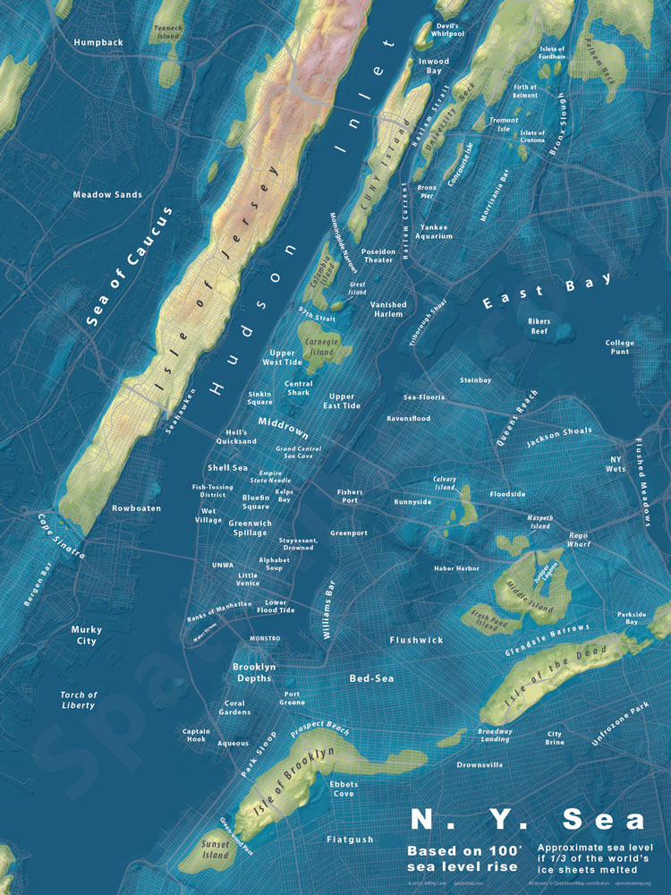Sea Rise City Maps