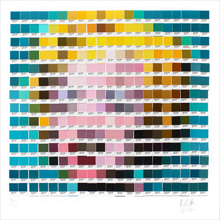 Pantone Color Swatch Paintings by Nick Smith