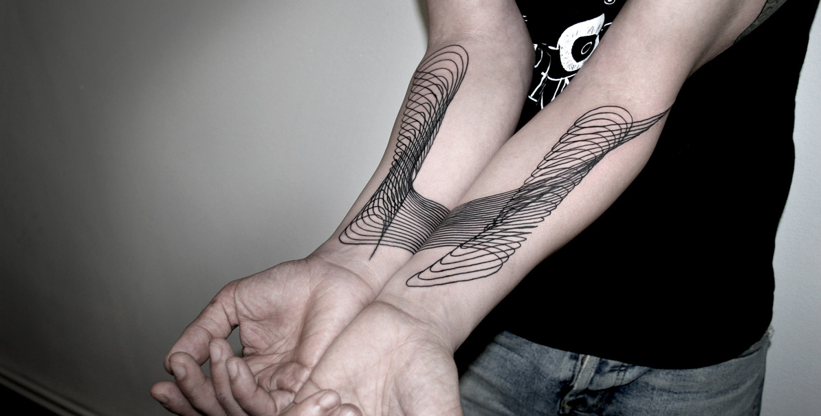 Beautiful Linear and Geometric Tattoos by Chaim Machlev