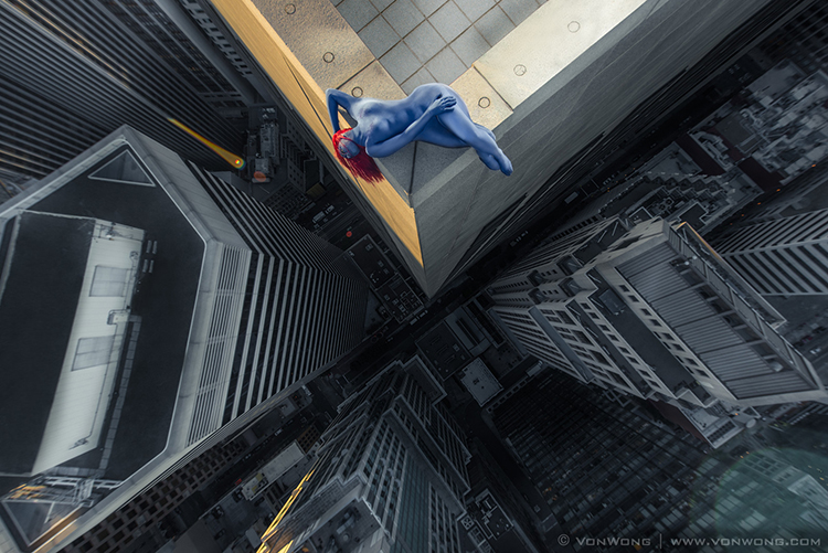 Everyday Superheroes Dangling off a Skyscraper