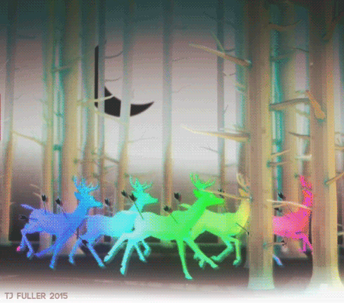 Holographic Looping GIFs of Animals by TJ Fuller