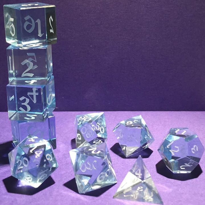 Optically clear dice