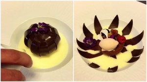 Chocolate Flower Dessert
