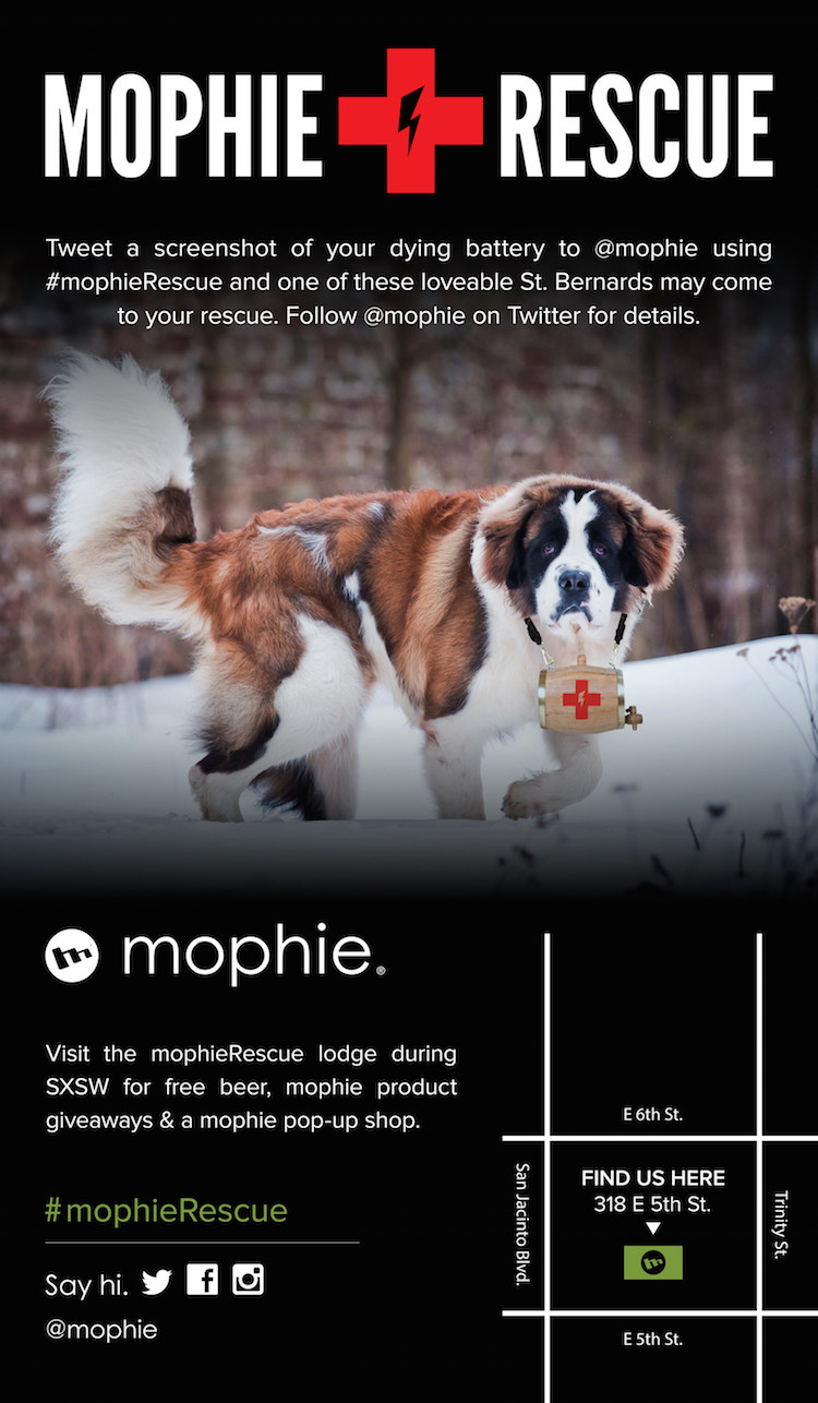 mophieRescue at SXSW 2015 Infographic