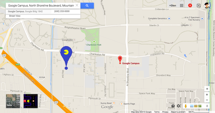 Google Pac-Man Maps