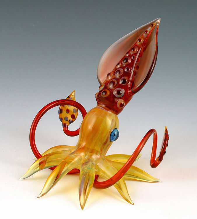 hand blown glass sea creatures