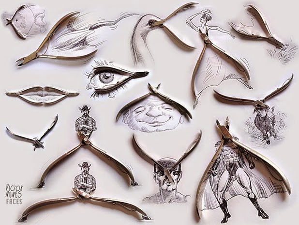 Everyday Object Drawings by Victor Nunes