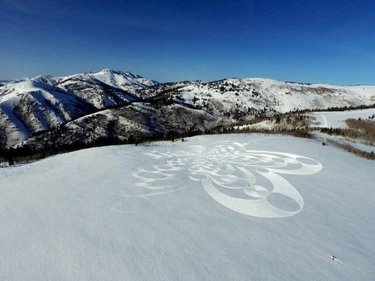 Simon Beck Snow Art in Utah