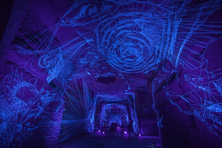 Breathtaking Glowing String Installations by Julien Salaud