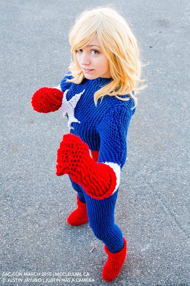 Knitted Captain America