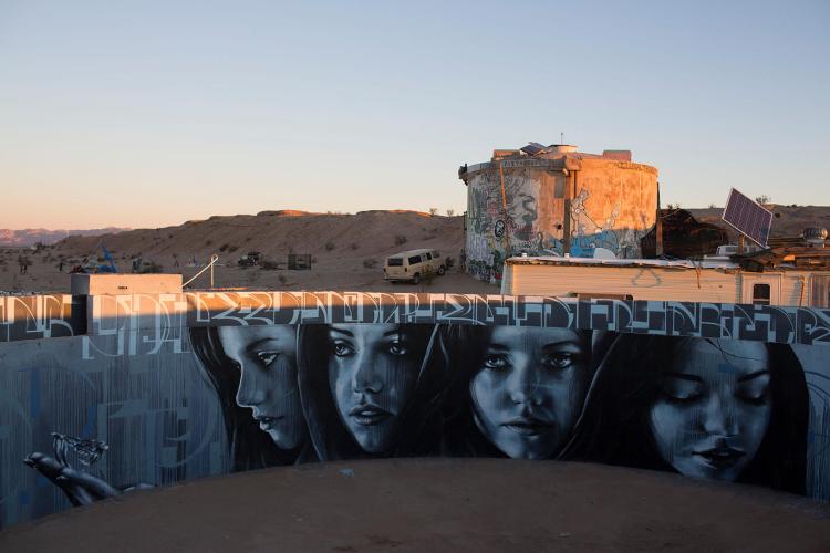 Kinetoscope Mural by Christina Angelina and Ease One