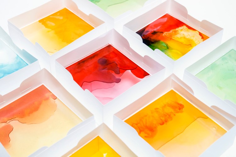 Melted Gummy Bear Light Boxes Stained Glass