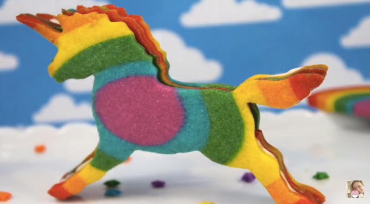 Rainbow unicorn cookie pooping stars