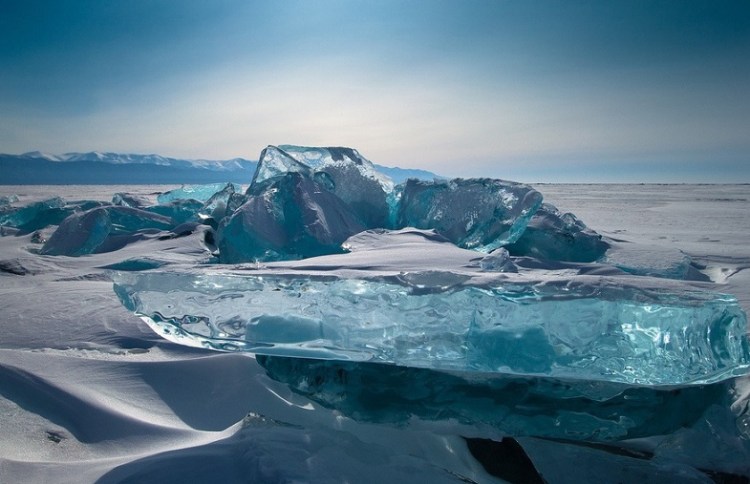 The Gorgeous Gem-Like Turquoise Ice of Russia's Lake Baikal