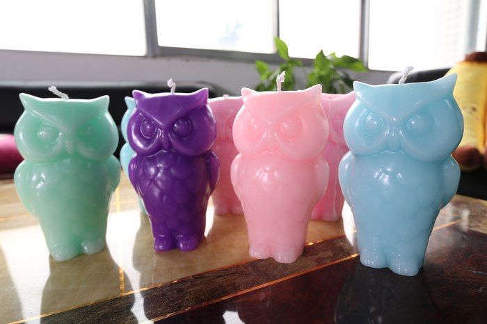 Angry Owl candles
