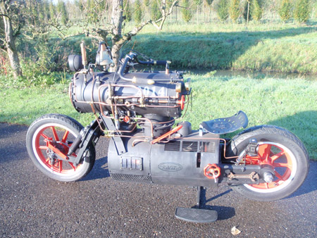 Black Pearl Steam Engine Motorcycle