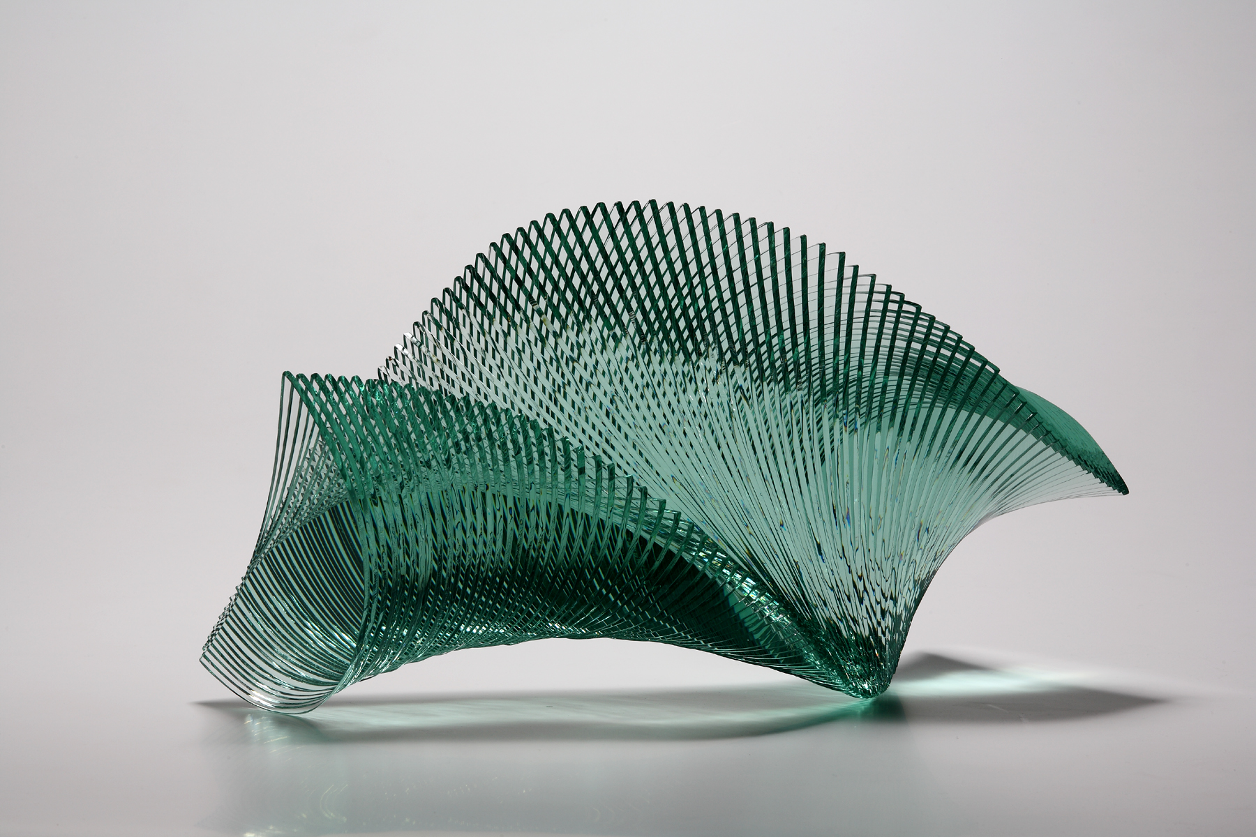 Gorgeous Layered Glass Sculptures Arranged In Spiraling Forms   Glass 91 