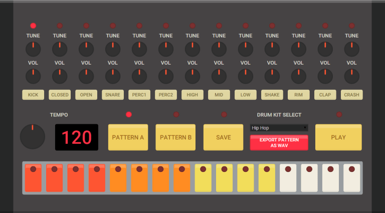 HTML5 Drum Machine