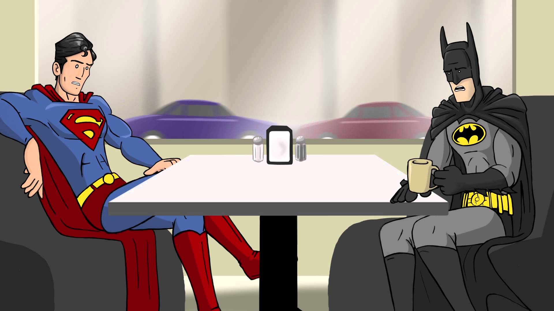 quot;, a new animated episode of the series Super Cafe, where Superman poke...