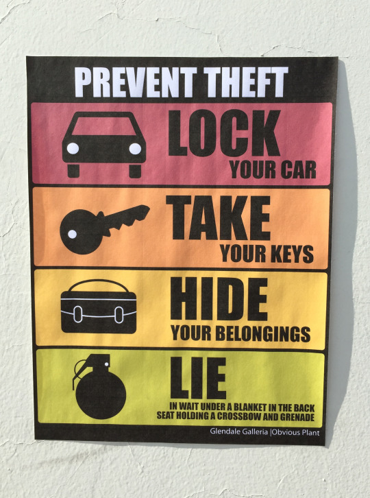 Insane Theft Prevention Tips by Obvious Plant